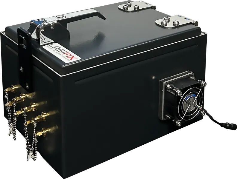 LBX0500 SMALL RF SHIELD BOX FOR MOBILE PHONE TESTING - LabiFix RF Shield Box, rear view