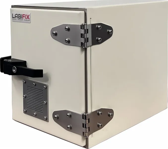 LBX0800 SMALL RF SHIELDED ENCLOSURE - LabiFix RF Shield Box, front view