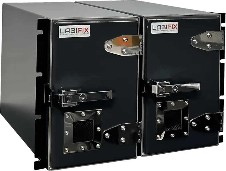 LBX1700 MICROWAVE RF TEST ENCLOSURE - LabiFix RF Shield Box, front view