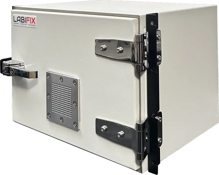 LBX1950 SMALL FORM FACTOR RF ENCLOSURE - LabiFix RF Shield Box, front view