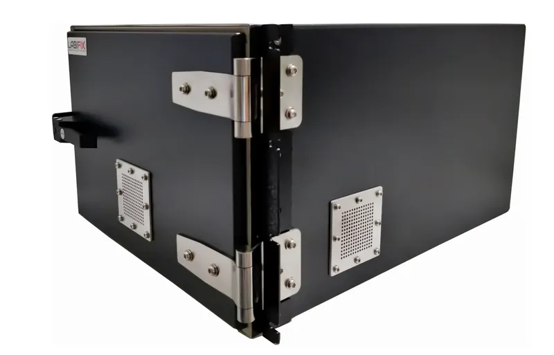 LBX2000 RACK MOUNTED RF SHIELDED TEST ENCLOSURE - LabiFix RF Shield Box, front view