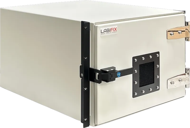 LBX2006 RACK MOUNTABLE SHIELD BOX - LabiFix RF Shield Box, front view