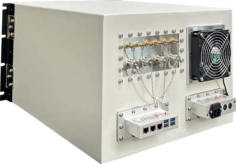 LBX2009 PREMIUM HIGH-ISOLATION TEST CHAMBER - LabiFix RF Shield Box, rear view
