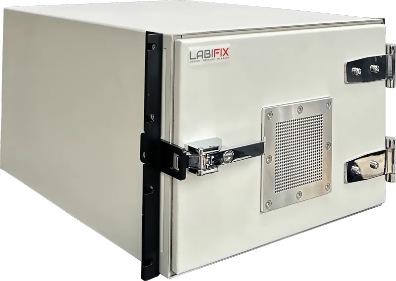 LBX2009 PREMIUM HIGH-ISOLATION TEST CHAMBER - LabiFix RF Shield Box, front view