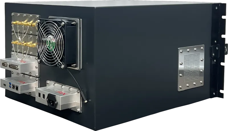 LBX2010 RACK MOUNTED RF SHIELDED TEST ENCLOSURE - LabiFix RF Shield Box, rear view