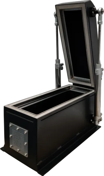 LBX3012 PNEUMATIC RF SHIELDING BOX - LabiFix RF Shield Box, rear view