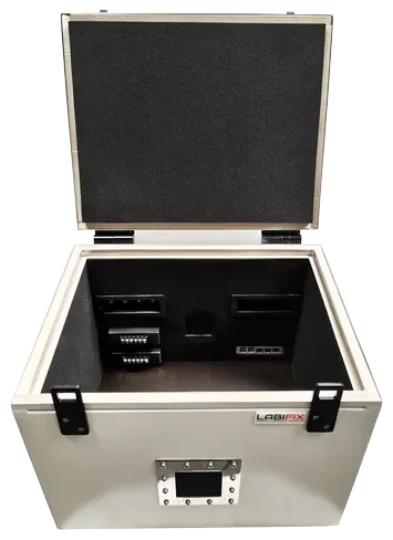 LBX3350 TOP OPENING RF TEST BOX - LabiFix RF Shield Box, rear view