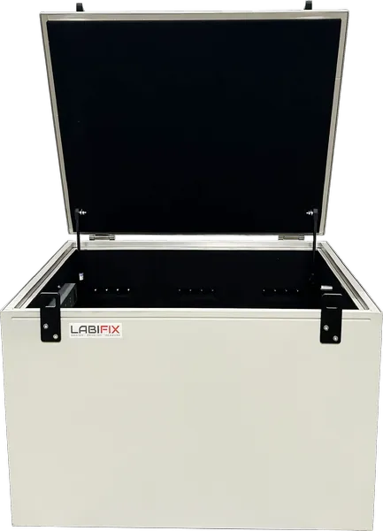 LBX3400 RF SHEILDED TEST ENCLOSURE - LabiFix RF Shield Box, rear view