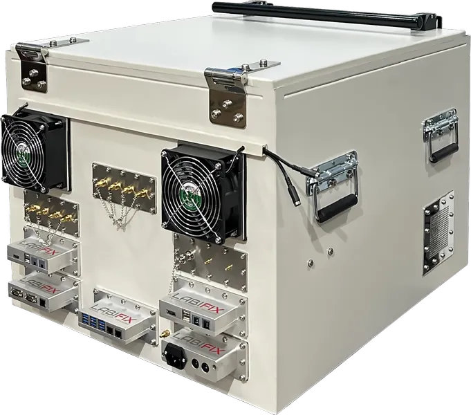 LBX3560 RF SHEILDED TEST ENCLOSURE - LabiFix RF Shield Box, rear view