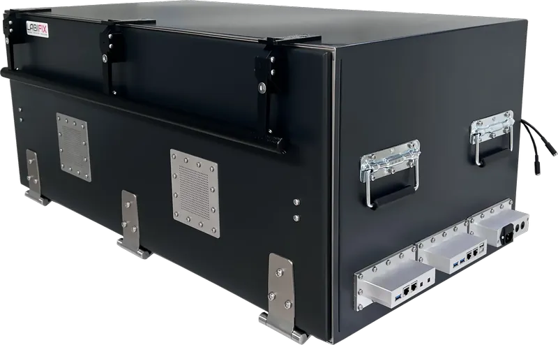 LBX3700 TABLE TOP RF SHIELDED TEST ENCLOUSRE - LabiFix RF Shield Box, front view