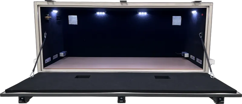 LBX3700 TABLE TOP RF SHIELDED TEST ENCLOUSRE - LabiFix RF Shield Box, rear view