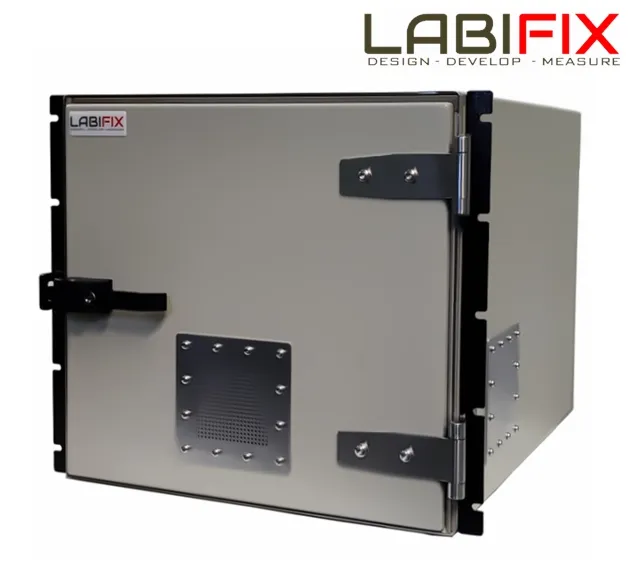 LBX4000 RACK MOUNTABLE RF SHIELDED ENCLOSURE FOR WI-FI AND WLAN - LabiFix RF Shield Box, front view