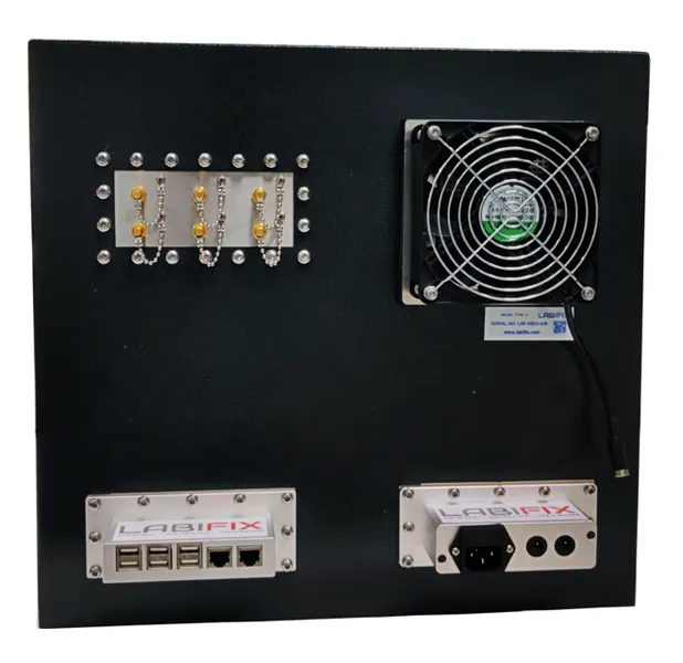 LBX4010 PORTABLE RF SHIELDED TEST ENCLOSURE - LabiFix RF Shield Box, rear view