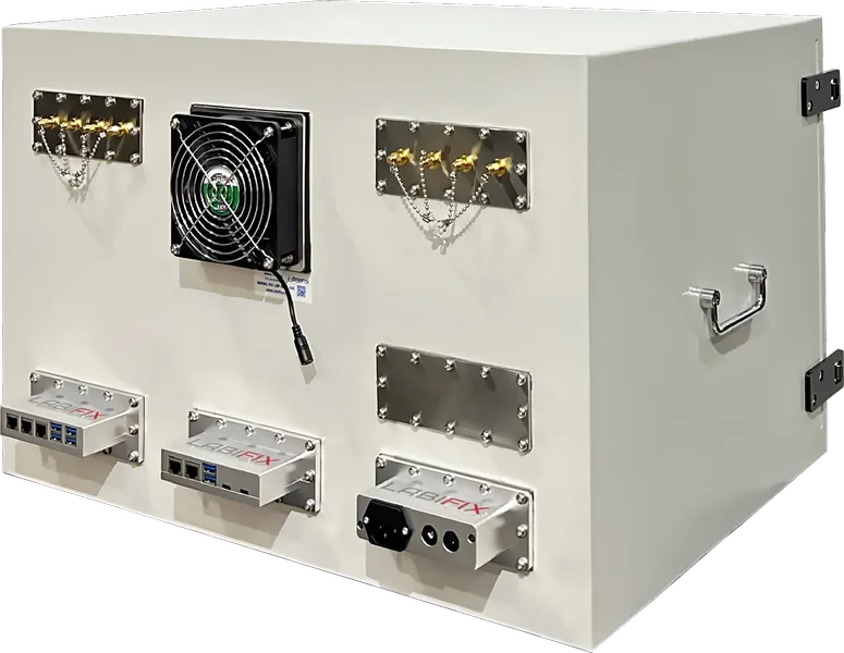 LBX4022 TABLETOP RF SHIELDED BOX - LabiFix RF Shield Box, rear view