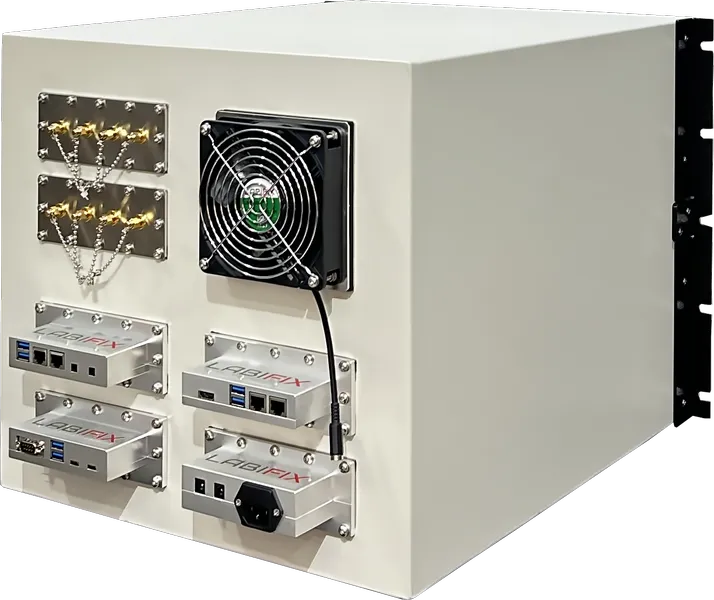 LBX4025 RF SHEILDED TEST ENCLOSURE - LabiFix RF Shield Box, rear view