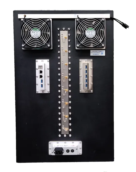 LBX4500 LTE UE SIGNALING CONFORMANCE TESTING SHIELD BOX - LabiFix RF Shield Box, rear view