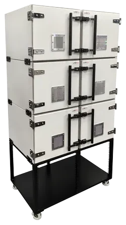 LBX4655 MULTI STACKABLE RF ISOLATION BOX - LabiFix RF Shield Box, front view
