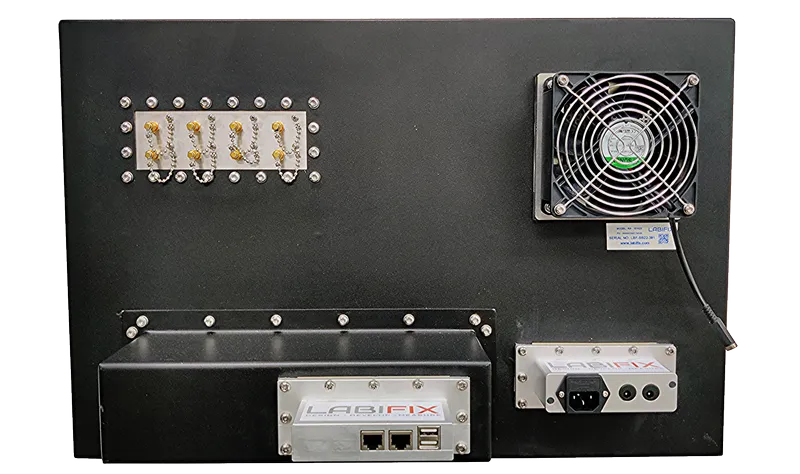LBX4700 RF ISOLATION ENCLOSURE WITH EXCELLENT SHIELDING PERFORMANCE - LabiFix RF Shield Box, rear view