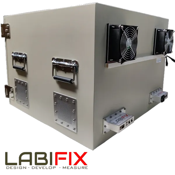 LBX5000 WIRELESS MEDICAL DEVICE TESTING RF SHIELDED ENCLOSURE - LabiFix RF Shield Box, rear view