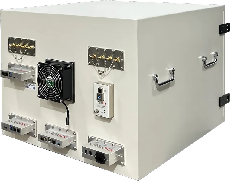 LBX5010 DEVICE TESTING RF ENCLOSURE - LabiFix RF Shield Box, rear view