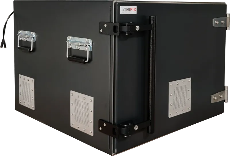 LBX5050 BLUETOOTH DEVICE TESTING RF ENCLOSURE - LabiFix RF Shield Box, front view