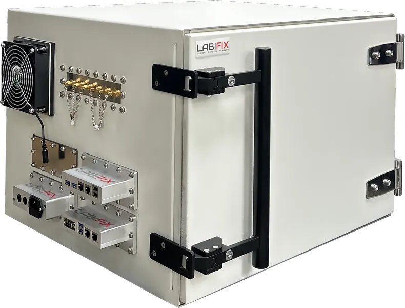 LBX5060 WIRELESS DEVICE TEST CHAMBER - LabiFix RF Shield Box, rear view