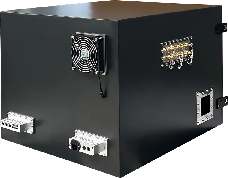 LBX5075 WIRELESS TEST CHAMBER - LabiFix RF Shield Box, rear view