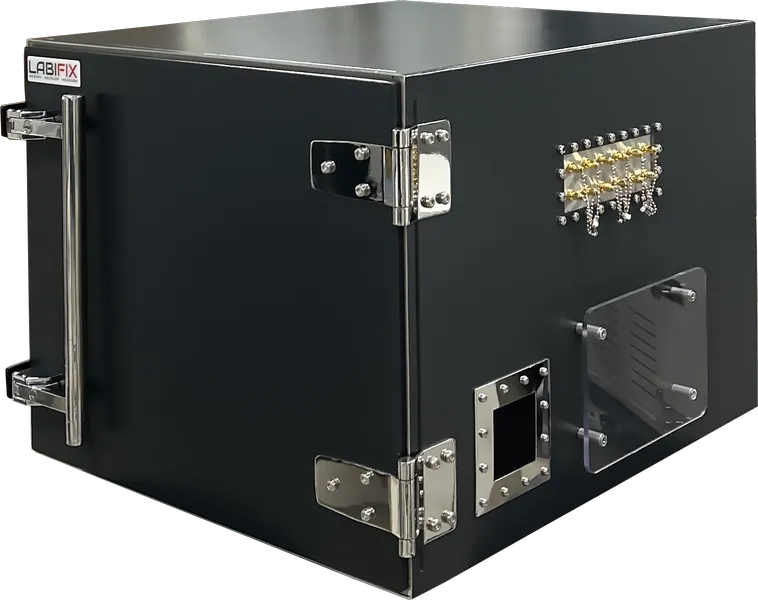 LBX5075 WIRELESS TEST CHAMBER - LabiFix RF Shield Box, front view