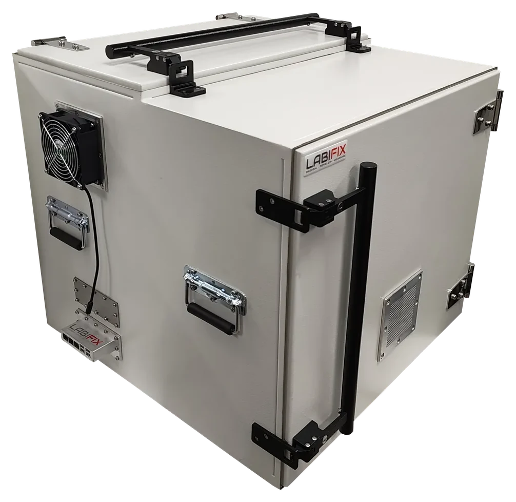 LBX5840 RF TEST CHAMBER - LabiFix RF Shield Box, rear view
