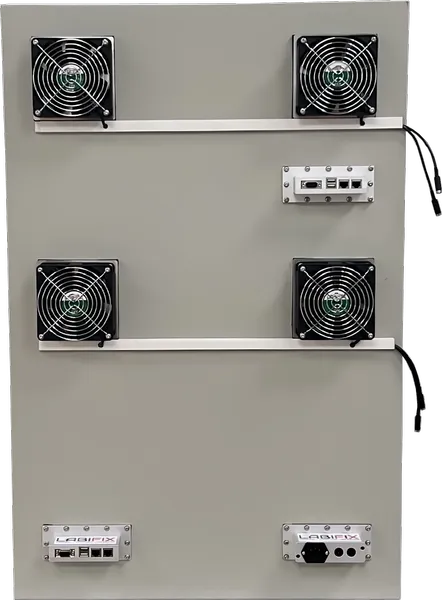 LBX6010 RF SHEILDED TEST ENCLOSURE - LabiFix RF Shield Box, rear view