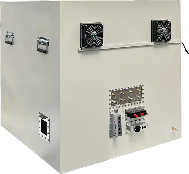 LBX6075 RF SHEILDED TEST ENCLOSURE - LabiFix RF Shield Box, rear view