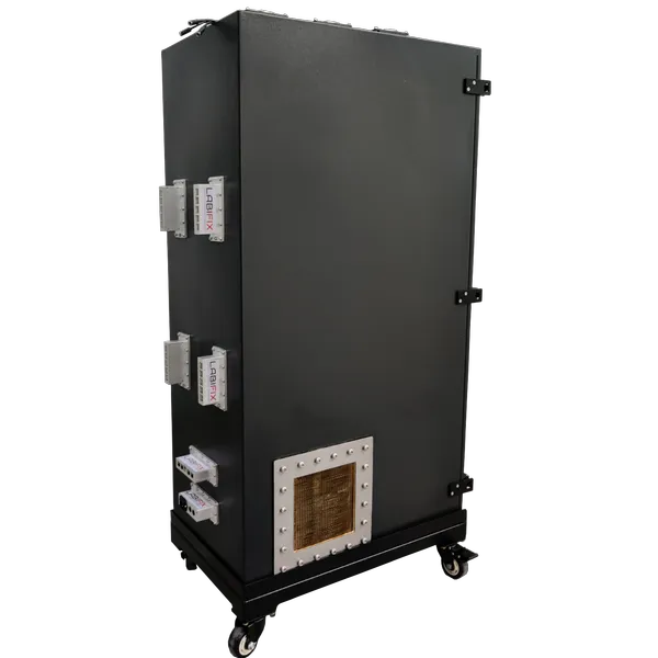 LBX6200 SHIELDED TEST ENCLOSURE FOR MOBILE PHONE TESTING - LabiFix RF Shield Box, rear view
