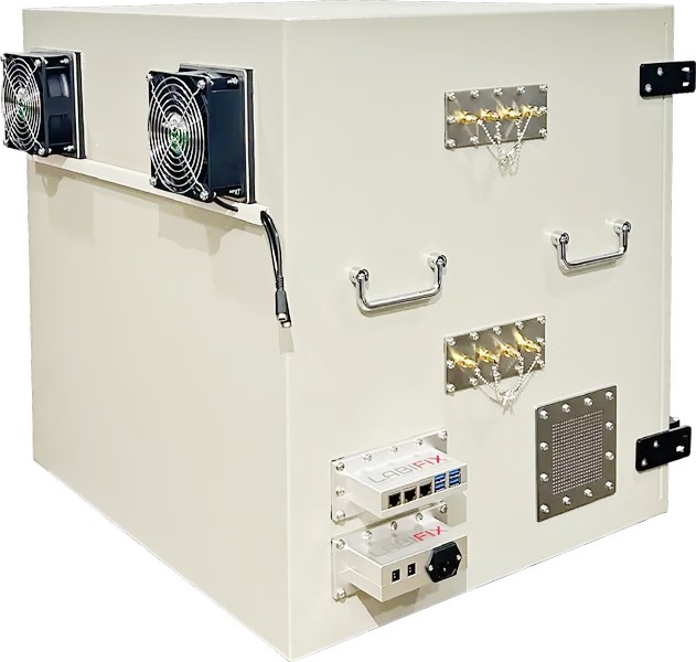 LBX6550 RF SHIELDED TEST ENCLOSURE - LabiFix RF Shield Box, rear view