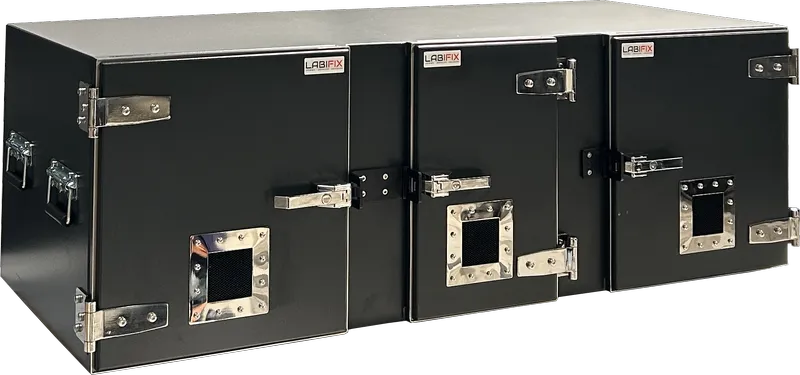 LBX6700 STACKABLE COMBINED SHIELD BOXES - LabiFix RF Shield Box, front view