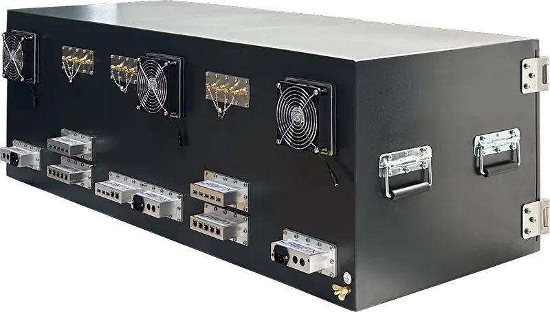 LBX6700 STACKABLE COMBINED SHIELD BOXES - LabiFix RF Shield Box, rear view