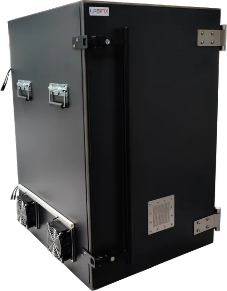 LBX7000 RF ELECTRONICS, EMC, IMMUNITY, AND R&D SHIELDED ENCLOSURE - LabiFix RF Shield Box, front view