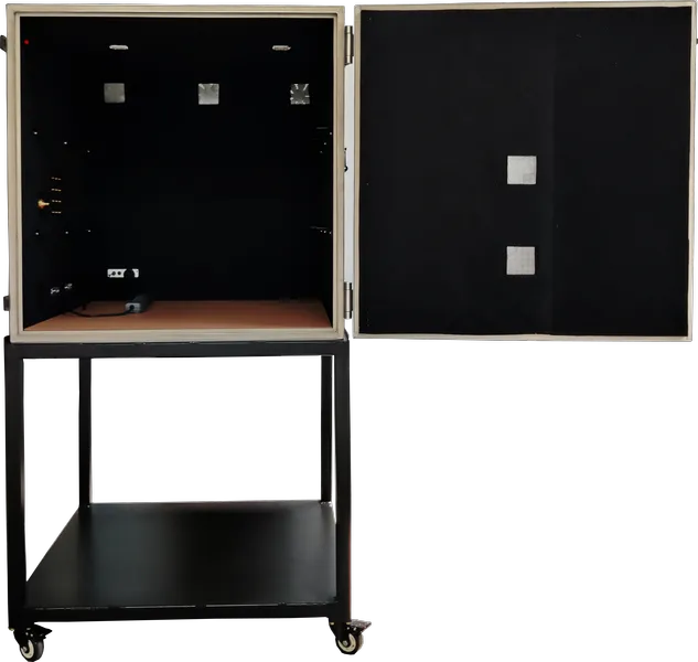 LBX7050 RF SHIELDED TEST ENCLOSURE, IDEAL FOR LARGE DUT TESTING - LabiFix RF Shield Box, rear view