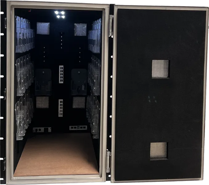 LBX7200 RF SHIELDED TEST ENCLOSURE - LabiFix RF Shield Box, rear view