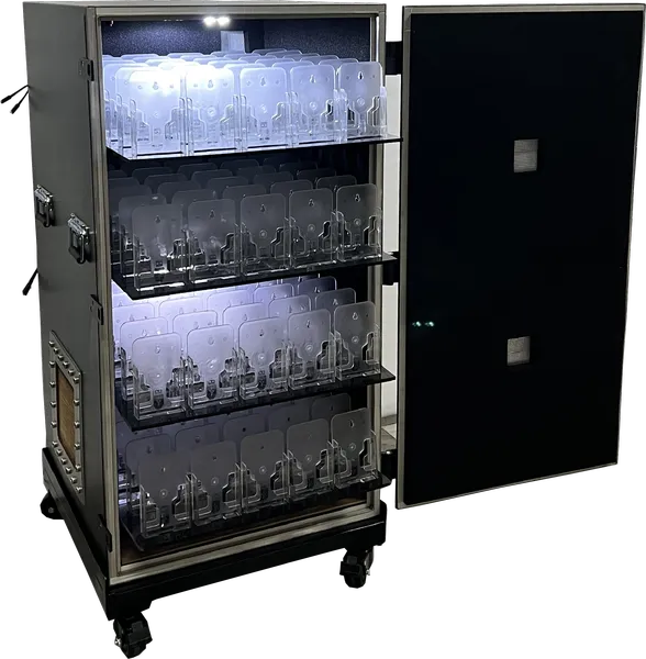 LBX7600 RF ELECTRONICS, EMC, IMMUNITY, AND R&D SHIELDED ENCLOSURE - LabiFix RF Shield Box, rear view