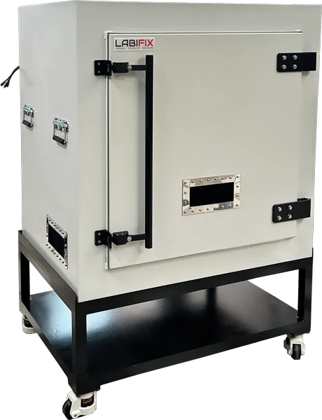 LBX7650 RF ELECTRONICS, EMC AND R&D SHIELDED ENCLOSURE - LabiFix RF Shield Box, front view
