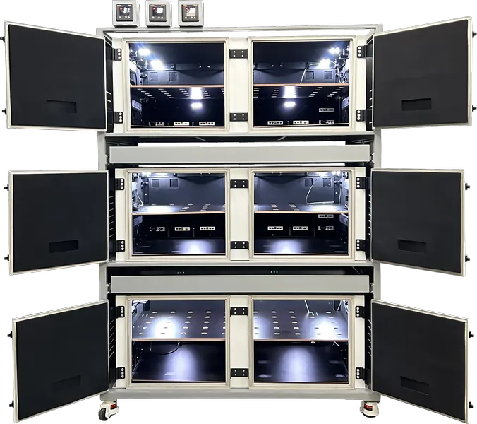 LBX7900 R&D SHIELDED ENCLOSURE - LabiFix RF Shield Box, rear view