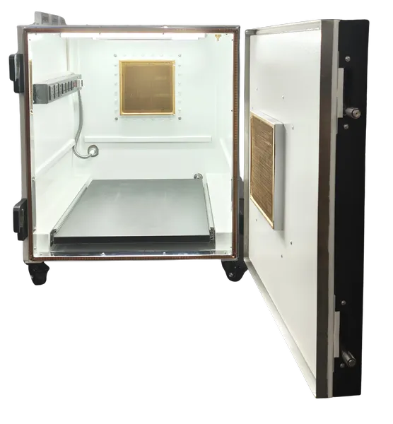 LBX7950 RF SHIELDED ENCLOUSRE FOR THERMAL CHAMBER - LabiFix RF Shield Box, rear view