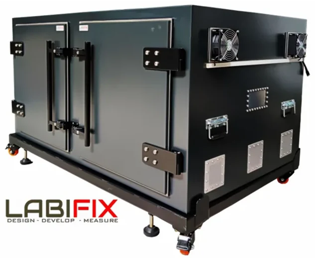 LBX8000 WLAN AND WIRELESS DEVICE TESTING SHIELDED CHAMBER - LabiFix RF Shield Box, front view
