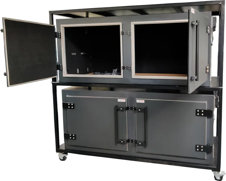 LBX8040 BLUETOOTH | WLAN DEVICE TESTING RF SHIELDED ENCLOSURE - LabiFix RF Shield Box, rear view
