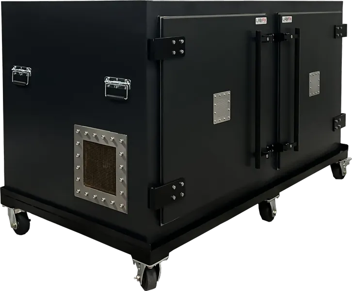 LBX8500 WLAN & WIRELESS DEVICE TESTING SHEILDED ENCLOSURE - LabiFix RF Shield Box, front view