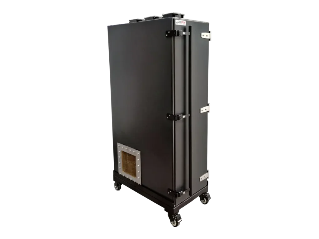 LBX6200 standalone RF chamber front-right view for automotive radar and V2X testing