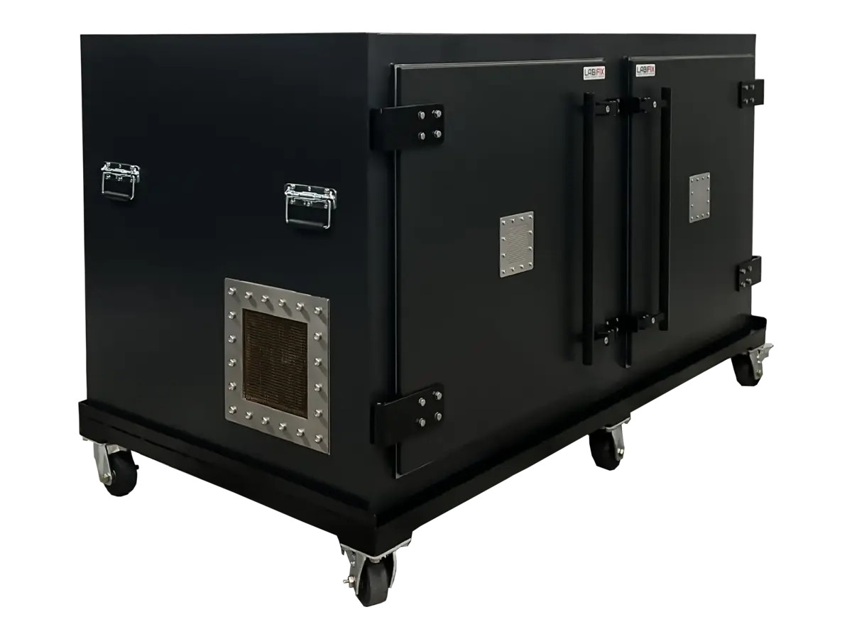 LBX8500 standalone RF chamber front-right view for transportation electronics and connected rail systems testing
