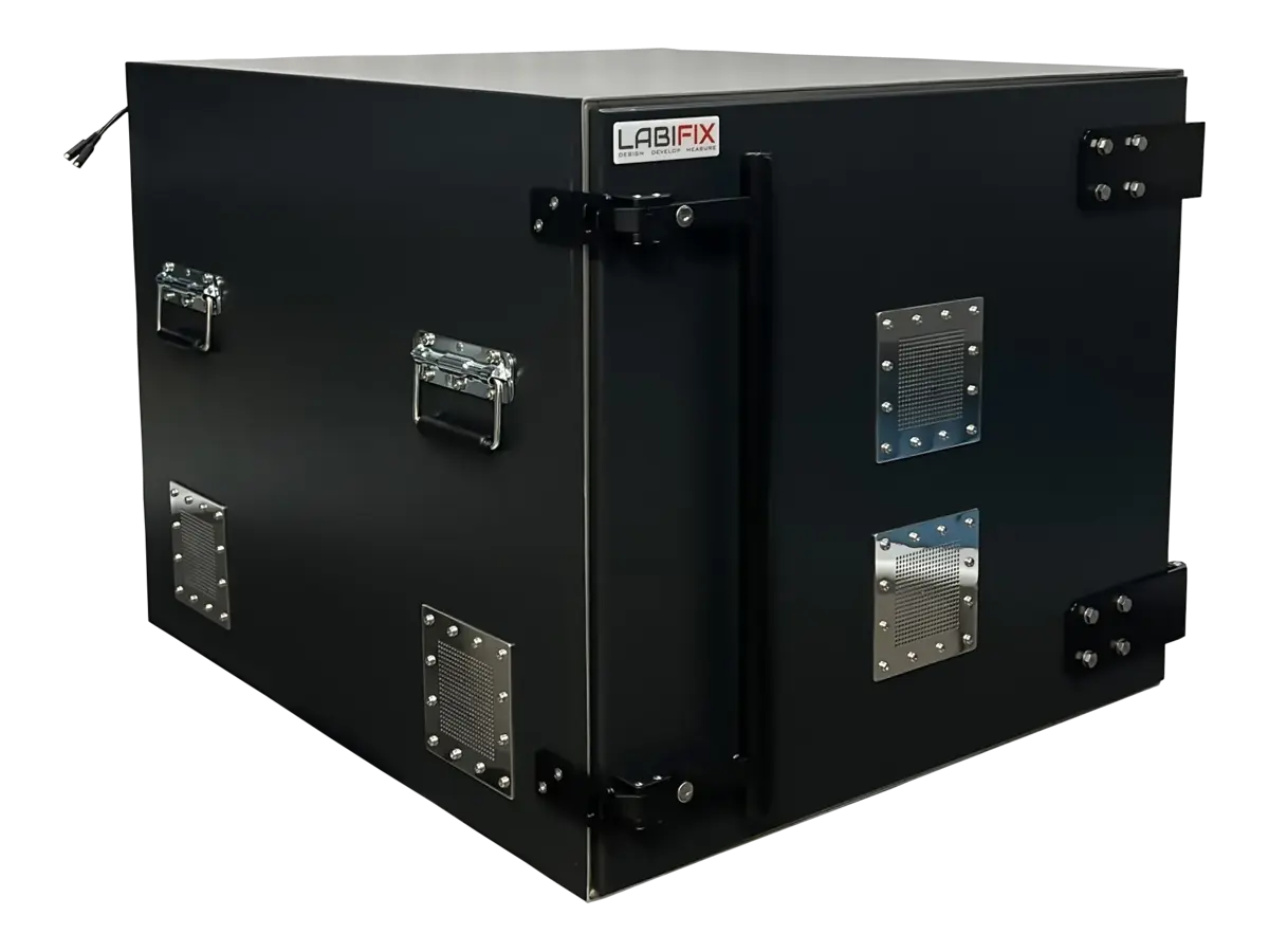 LBX6050 benchtop rf electronics front-right view for industrial wireless controller validation