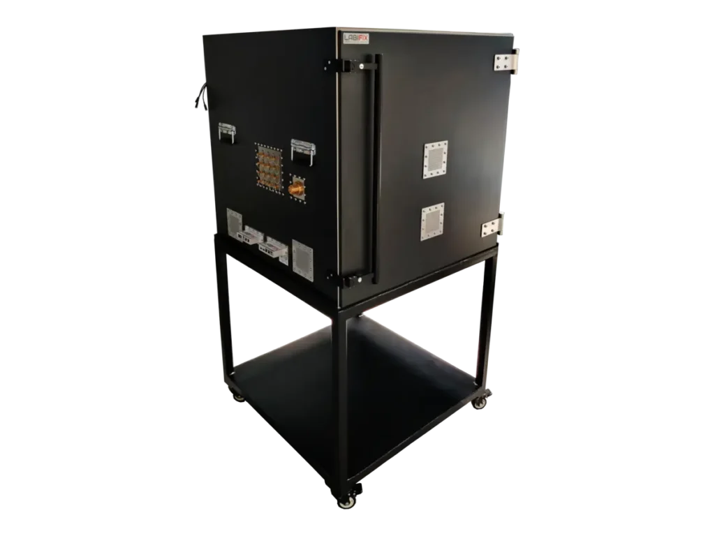 LBX7050 standalone RF isolation chamber front-right view for automotive radar and ADAS testing