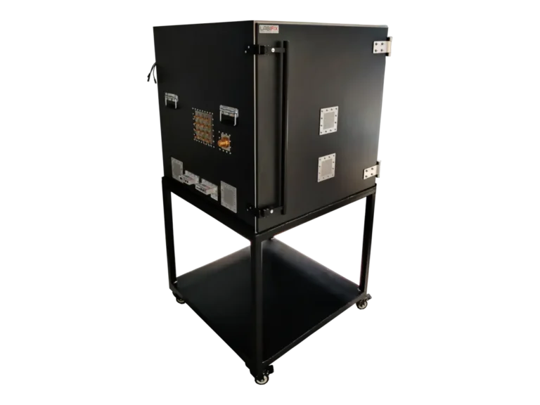 LBX7050 standalone RF isolation chamber front-right view for automotive radar and ADAS testing